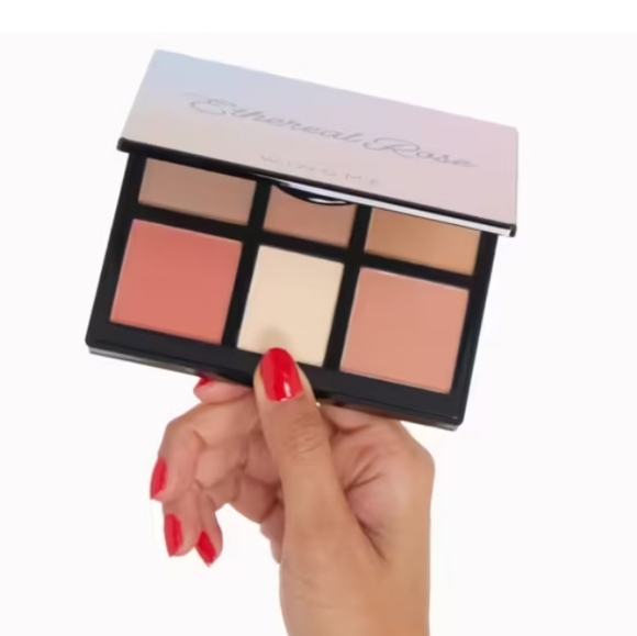WingMe Cosmetics Ethereal Rose Eye & Face Palette, Light/Medium, Sealed, NIB - Picture 3 of 3